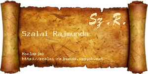 Szalai Rajmunda névjegykártya
